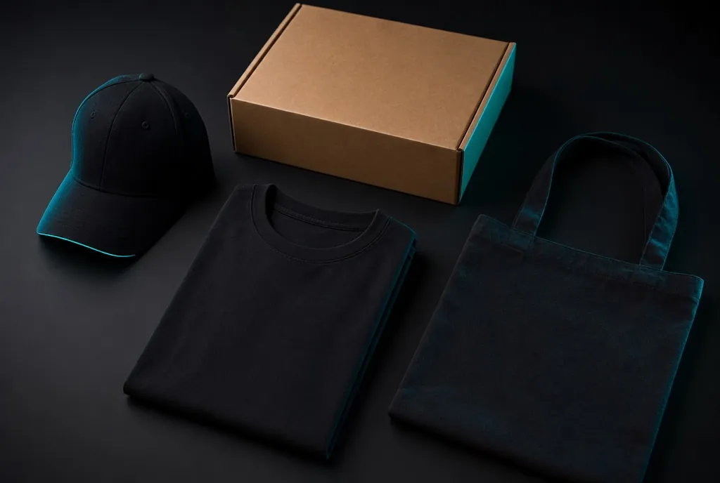 Creator-Merchandise wie Hoodies und Caps einer eigenen Marke